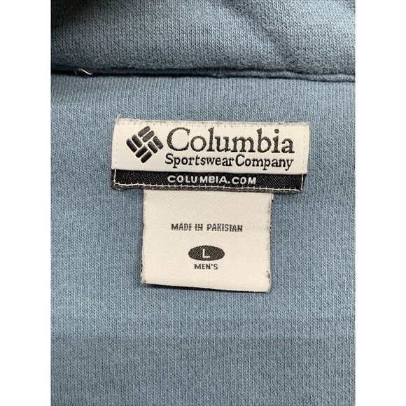 Columbia Men's 1/4-Zip Pullover Gray Size Large Arm Pocket Pre-owned - Picture 9 of 16